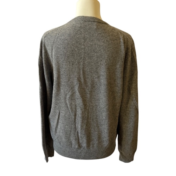 KAPRA HISKA CASHMERE CARDIGAN SWEATER PREPPY LIGHTWEIGHT NEUTRAL CLOSET STAPLE L - Picture 4 of 11